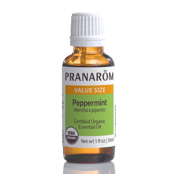 Pranarom 100% Pure Organic Peppermint Essential Oil, 1 fl oz
