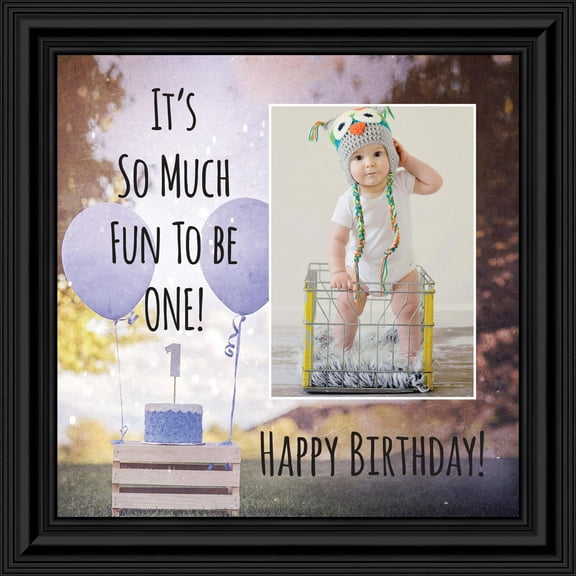 First Birthday for Baby Boy, My 1st Year Moments, Baby Keepsake Picture Frame, 6404B