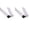 White 2PCS, variant on Visually Impaired Blind Walking Stick 4 section Folding Aluminum Cane 124CM Long
