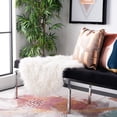 thumbnail image 3 of Safavieh Faux Sheep Skin Byrne Solid Area Rug, Ivory, 5' x 8', 3 of 8