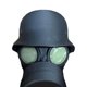 thumbnail image 2 of Tapa Cubierta Máscara Gas Divertida para Acoplamiento Remolque (estilo Corto Oscuro) Verde, 2 of 4