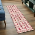 thumbnail image 5 of Pink Bow Kitchen Runner Rug 2x6 Washable Runners for Hallway Non Slip Romantic Rose Beige Linen Retro Large Area Rug Indoor Floor Carpet for Bathroom Laundry Entryway Bedroom Living Room, 5 of 8