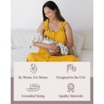 thumbnail image 3 of Kindred Bravely Labor and Delivery Gown, 3 in 1 Hospital Gowns for Women Labor Delivery, Ruffle Straps (Honey, X-Small/Small), 3 of 5