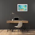 thumbnail image 3 of DeRice, Julie 24x17 White Modern Wood Framed Museum Art Print Titled - Under the Sea, 3 of 4