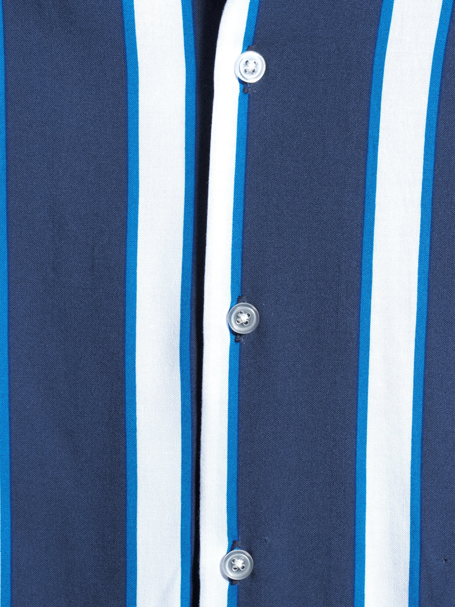 No Boundaries Men's Short Sleeve Striped Resort Shirt