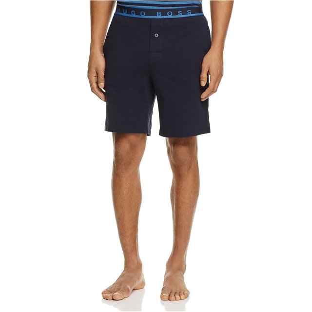 Hugo Boss Pique Pant Casual Walking Shorts para Hombre, Azul, Pequeño Hugo Boss Caminando