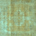 thumbnail image 1 of Ahgly Company Indoor Square Persian Light Blue Traditional Area Rugs, 8' Square, 1 of 4