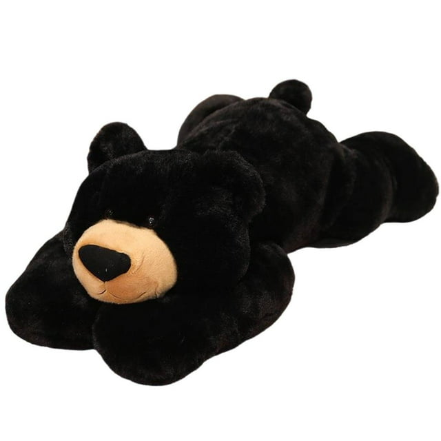 EIGTHTAIL Weighted Stuffed Animals 30cm Cozy Feel Baby Stuff Particle Design Cute Posture Weighted Plush Black