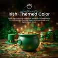 thumbnail image 2 of Union Products St. Patrick's Day Cauldron, 8" Treat Holder Container, Kelly Green, 2 of 10