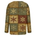 thumbnail image 5 of Christmas Sweaters for Women Plus Size Holiday Graphic Button Up Cardigans Winter Warm Cozy Knit Sweater Coats (M, Red), 5 of 5