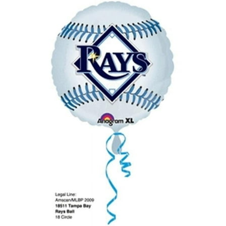 Anagram 44342 18 in. Tampa Bay Rays Foil Flat Balloon