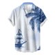 thumbnail image 1 of Camisetas de Lino para Hombres Vintage Bowling Manga Corta Cuello Cubano, Retro Playa Y Verano Hombre Manga Corta Botón Abajo Camisetas, 1 of 6