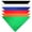 Mix Colors, variant on 10 Pack Solid Cotton Dog Bandana Triangle Bibs  - Small & Medium Pets (Mix