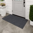 thumbnail image 6 of Mohawk Home Entry Recycled Rubber Non-Slip Indoor Outdoor Stoney Medallion Gray Oversize Doormat, 2' X 4', 6 of 8