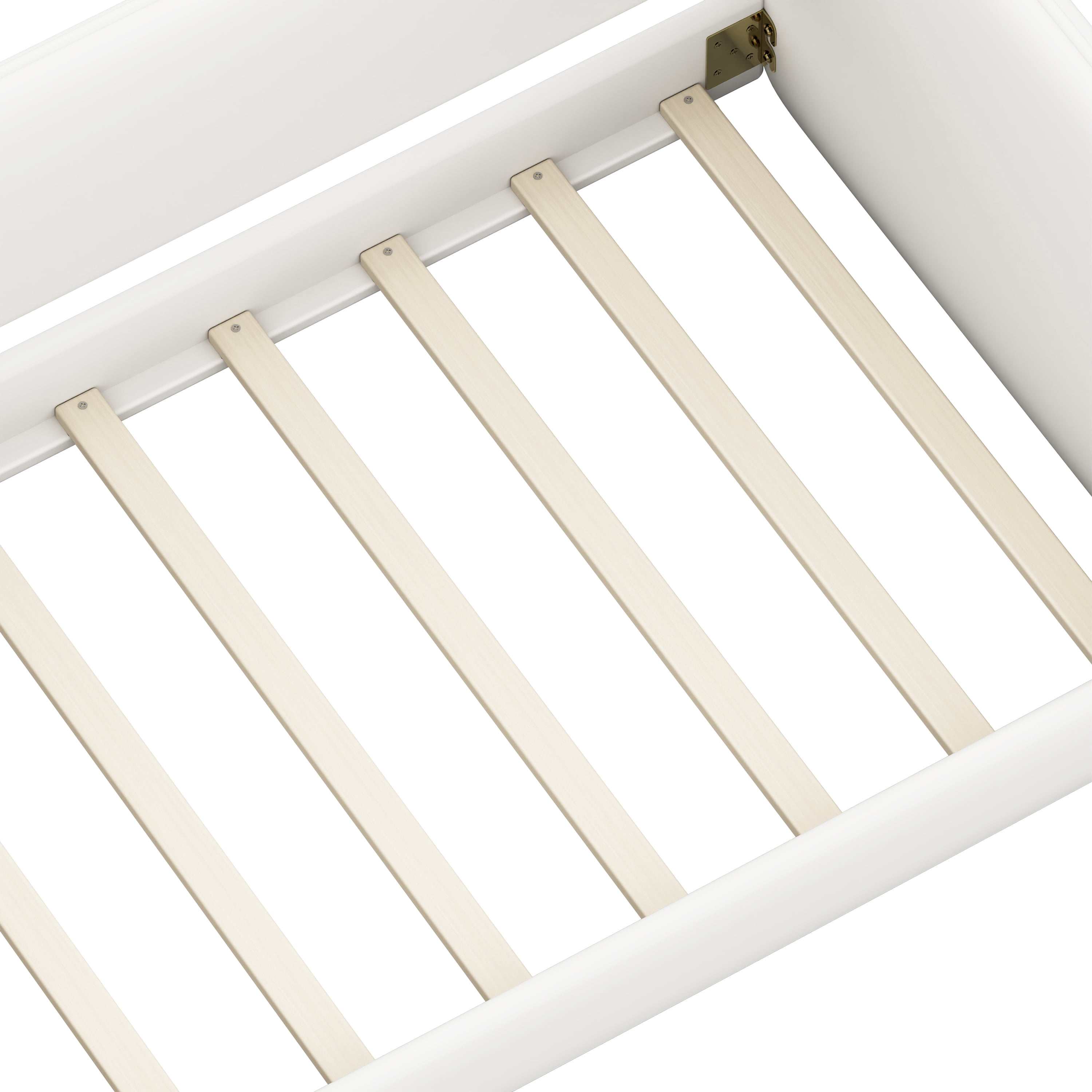 Mintazer Twin Size Beige Montessori Floor Bed with Velvet Upholstered Sides for Kids Toddler, Beige