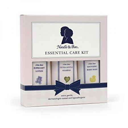 Boo Essential Care Kit - Noodle & Boo Essential Care Kit: Soothing Body Wash, Extra Gentle Shampoo and Super Soft Lotion, 2-Ounce Bottle Each