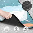 thumbnail image 3 of Fuzoiu Bathtub with Soap Bubbles Print Carpet Floor Mats for Car,Car Foot Mat Set,Universal Fit 4 Piece Mat Pad Set,Fits Most Cars Trucks Vans Sedans SUV Auto Carpet Mat Se, 3 of 7