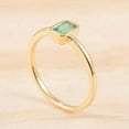 thumbnail image 6 of HeartsAndYou 1ct Green Natural Engagement Ring Bezel Set Solitaire 100% 14k SOLID Yellow Gold, 6 of 9