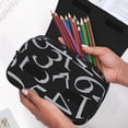 thumbnail image 6 of Sikiie Numbers Print Flip Double-layer Pencil Case, All-purpose Stationery Bag for Study and Office, Zipper Design, Unisex, 6 of 7