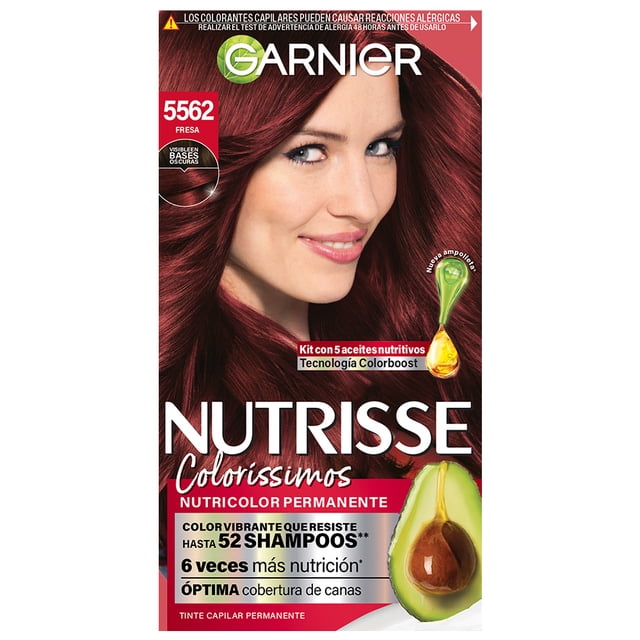 Tinte para cabello Garnier Nutrisse coloríssimos 5562 fresa