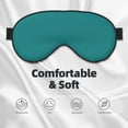 thumbnail image 3 of Salouo Teal Pattern Sleep Mask,Sleep Eye Mask & Blindfold Eye Sleep Shade Cover with Elastic Strap Soft Eye Cover Eyeshade for Night Sleeping Travel & Nap, 3 of 7