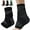 Black, variant on Recover X Ankle Sleeve - AsoIeo Ankle Brace Foot & Heel Wrap for Kids Youth, Suitable for Outdoor Activities (Black - TWO PACK, Medium (AGE 11-13))