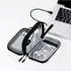 thumbnail image 5 of Bolsa de almacenamiento para accesorios digitales | Organizador electrónico multicapa para baterías externas, cables USB y auriculares | Estuche de viaje para cables con acolchado protector, 5 of 6