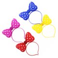 thumbnail image 4 of 12 piezas de diadema para disfraz con lazo, diseño de LED luminoso, de plástico, para cosplay, para discotecas, bares, colores variados, 4 of 12