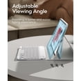 thumbnail image 4 of Funda con teclado CHESONA para iPad Air de 11 pulgadas con teclado, color blanco, 4 of 8