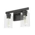 thumbnail image 2 of Hunter - Hartland 2-light Noble Bronze, Small Vanity Light, Dimmable, Transitional Style, for Bedrooms, Dining, Living Rooms - 13076, 2 of 6