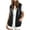 Black, variant on Women's Sleeveless Hooded Vest Casual Sweatshirt with Pockets Loose Fit Jacket Casual Lightweight Activewear