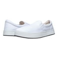 thumbnail image 6 of MaCae Unisex Canvas Slip On Fashion Shoe With Unique Sole, Skateboard Shoes, Slip On Tennis Shoes, Slip On Sneakers, Canvas Shoes, Cute Shoes - White/Reflections, 4M/6W, 6 of 7