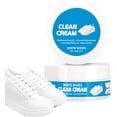 thumbnail image 1 of White Shoe Cleaner Cream, Multipurpose No-Rinse Cleaning Solid with Sponge for Leather, Sneakers, Silicone & Car Interiors, 1 of 7