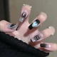 thumbnail image 5 of Heallor-uñas postizas con pegamento extraíble, esmalte de uñas hecho a mano, Vitality Girl, prensa corta, 24 piezas, 5 of 5