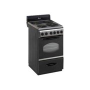 Avanti ER2002CSS - Range - freestanding - niche - width: 20 in - height: 36.1 in - stainless steel/black