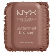 NYX Professional Makeup Buttermelt Powder Bronzer, Matte Warm Bronzer Makeup, Butta Biscuit, 0.17 oz