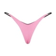 thumbnail image 4 of Timegard Thongs for Women G String Panties Low Rise V-Waist Underwear Solid Color Breathable Briefs, 4 of 4
