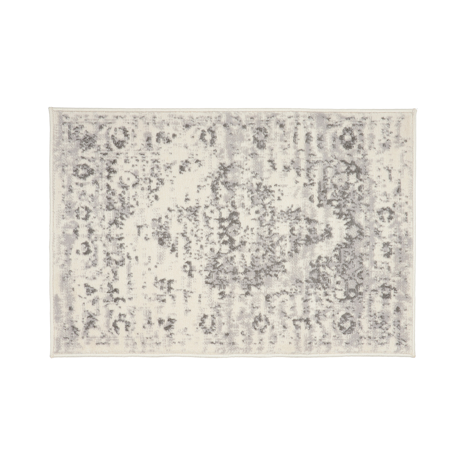 Distressed Vintage Persian Cream 2'x3' Area Rug