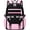 Pink and Black, variant on School Backpack for Teens Middle School Bookbag Students Lightweight Durable Casual Outdoor Daypack College
