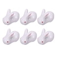 thumbnail image 1 of 6 piezas de adornos de escritorio con forma de conejo, soportes para cubiertos y palillos (blancos), 1 of 6
