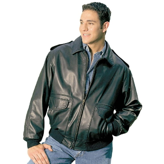 Men's Air Force A-2 Flight Leather Bomber Jacket