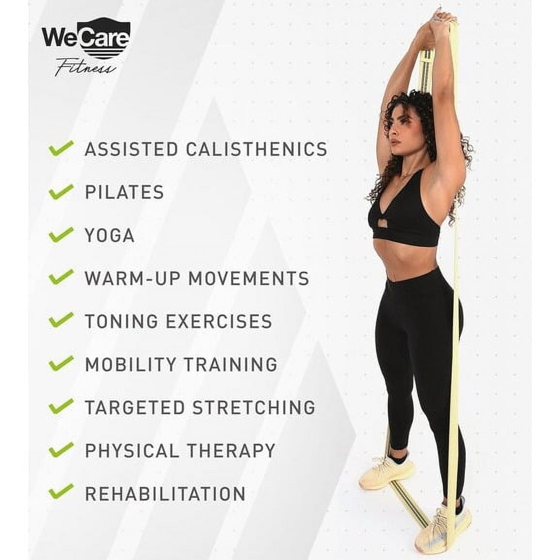 WeCare Full-Body Workout Resistance Bands 4-Pack Multi-Level Fitness Set