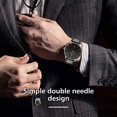 thumbnail image 6 of A ALPS Mens Watches Fashion Quartz Men's Watches Ultra Thin Minimalist Wristwatches with Leather Strap Gift for Man Father's Day Gifts, 6 of 7