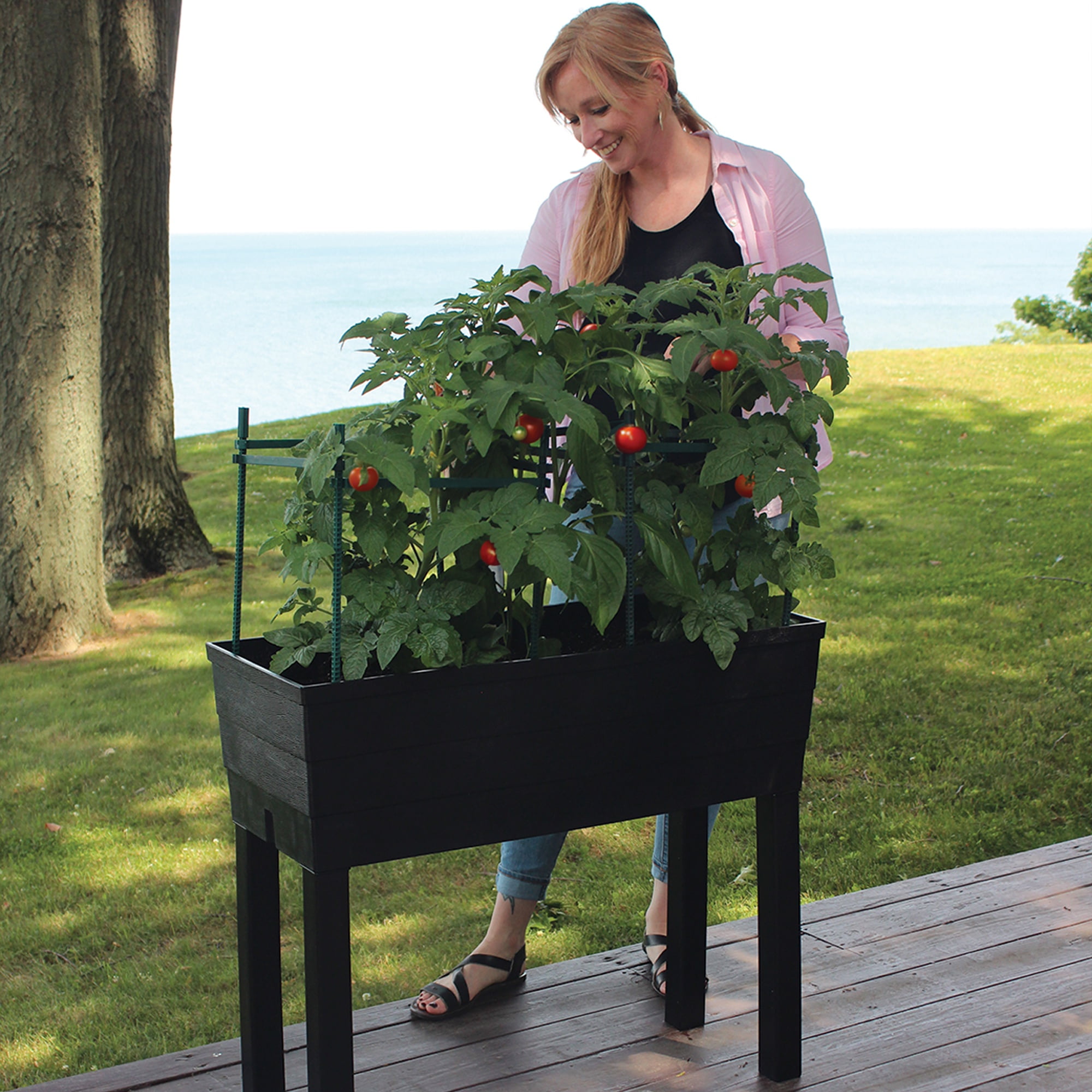 Expert Gardener Elevated Garden Bed with Self-Watering System for Patios
