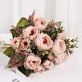 thumbnail image 6 of Promotions! 1PCS Purple Artificial Dried Flowers Peony Imitation Flower Home Wedding Bouquet, 6 of 6