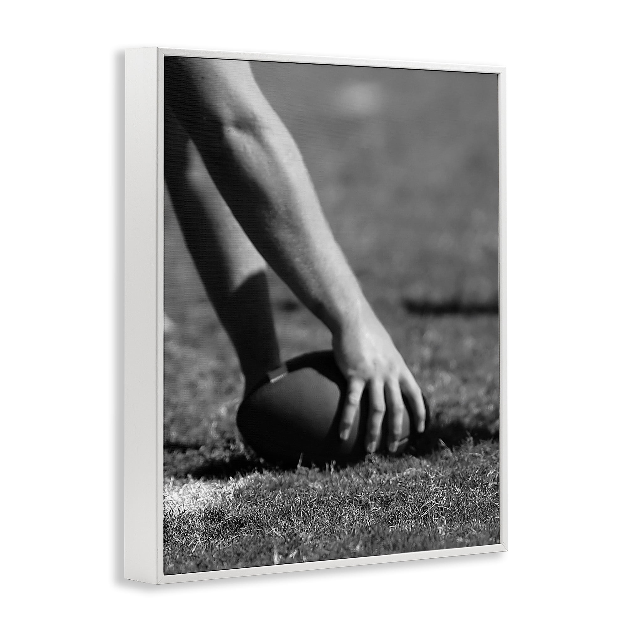 Stupell Industries Football Hike in Action White Framed Giclee Art, design by Marcus Prime