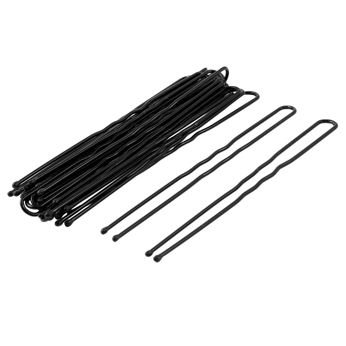 Unique Bargains Unique Bargains 20 Pcs 7cm Length Black Hair Bun