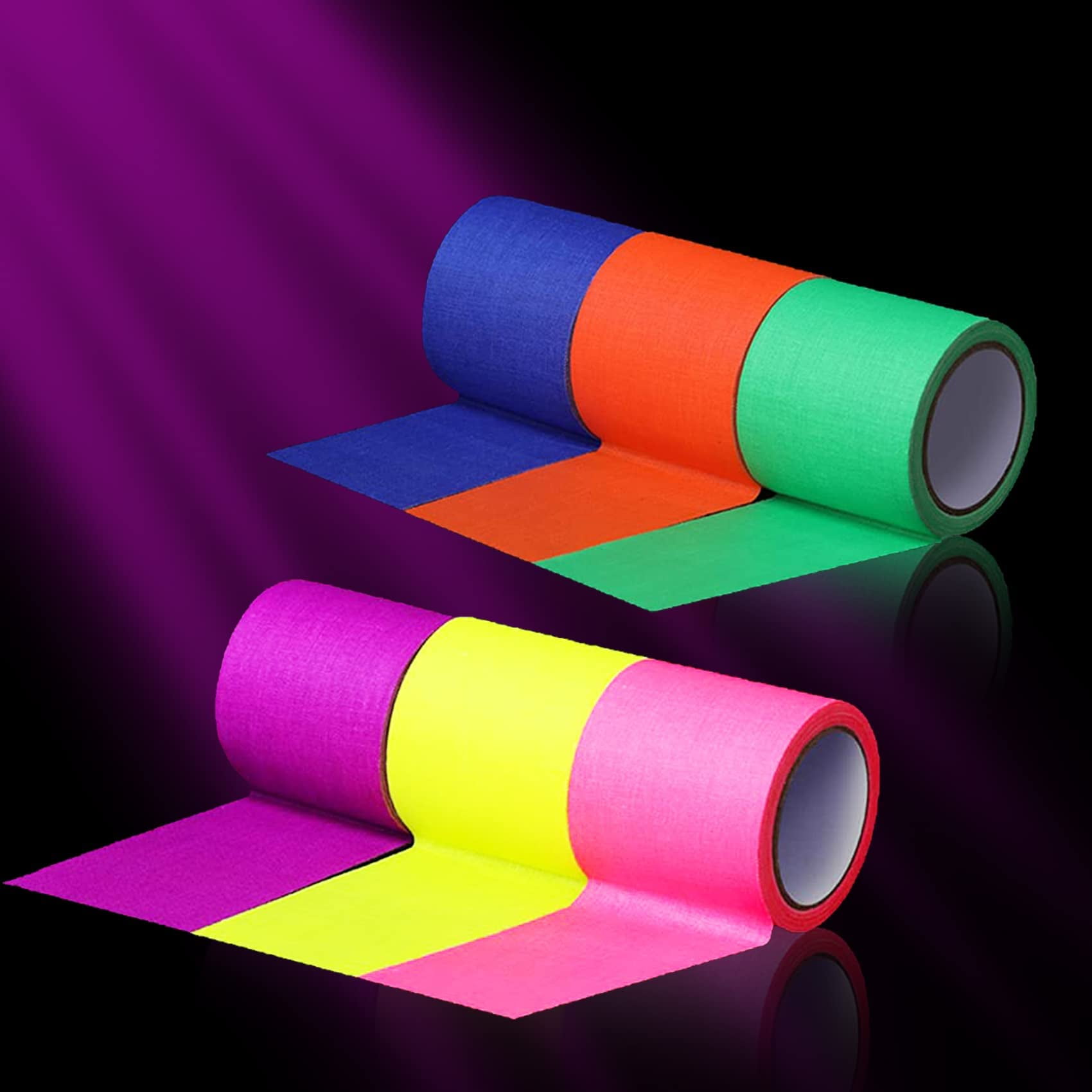 EDSRDRUS Heavy Duty Black Light Tape Blacklight Tape 6 Bright