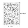 thumbnail image 4 of Vett 2 Sheets Embroidery Patterns Stabilizers Water Soluble Fabric Backing Embroidery Floral Patterns Stencils, 4 of 4