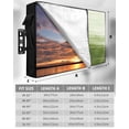 thumbnail image 7 of Outdoor TV Cover 30 to 32 Inch Weatherproof, Sage Green White Brush Stroke Textured Waterproof TV Screen Protector for Outside Decor with Zipper and Pocket 30"L x 19"H&nbsp; , Abstract Modern, 7 of 7